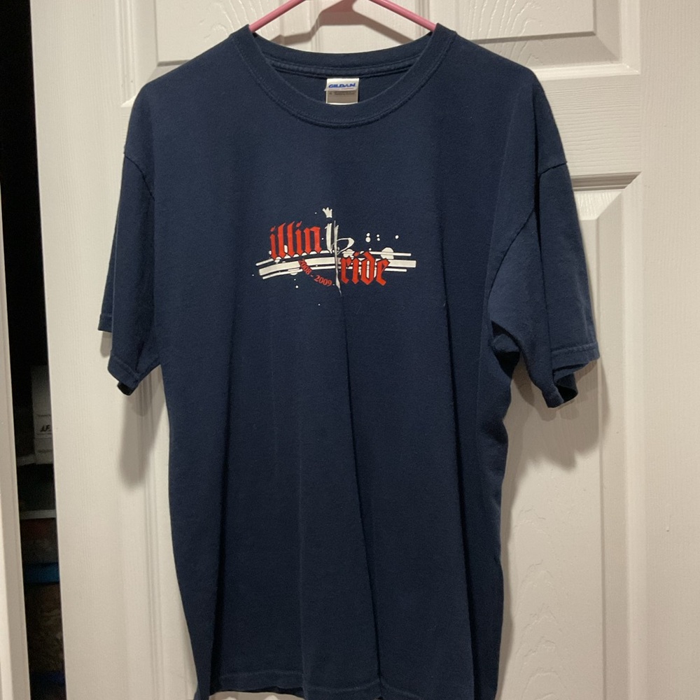 Navy University of Illinois T-Shirt Illini ride
